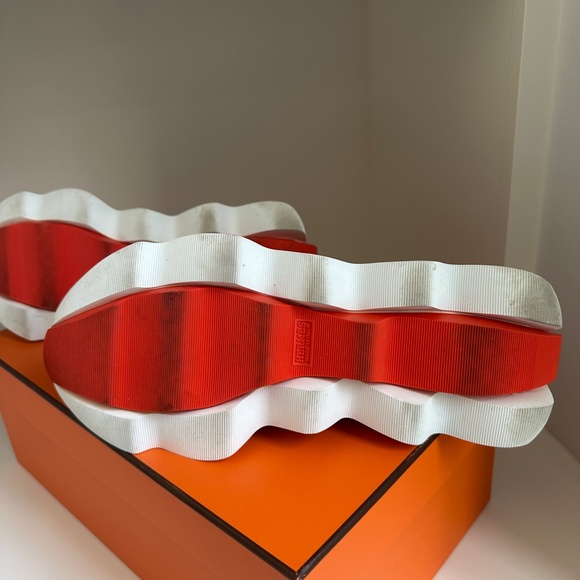 AUTHENTIC Hermès Men's Black Eclair Sneaker Size 40 - Picture 2 of 7